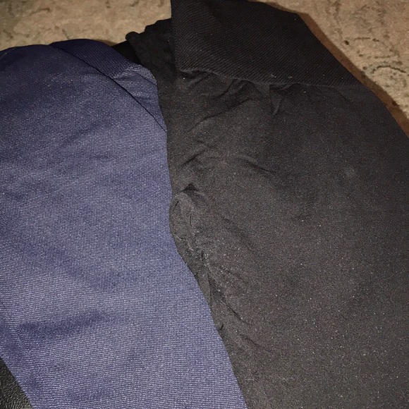 Asset size 1X denim/black leggings/tights (2 pairs) - Picture 1 of 5